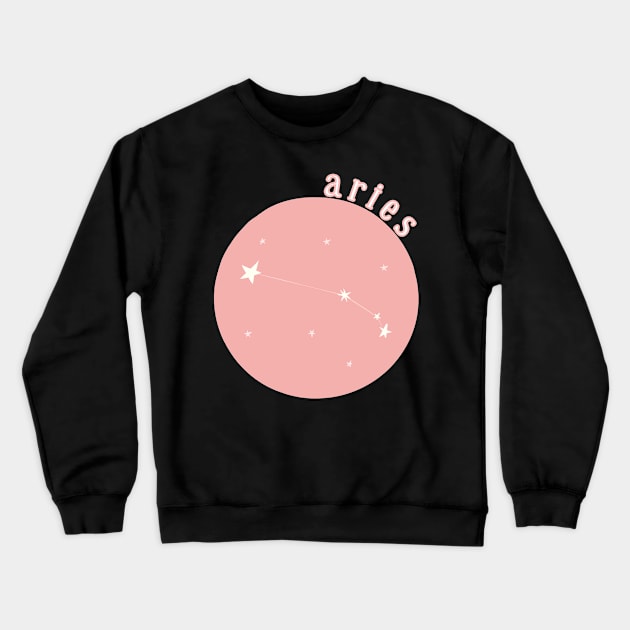 Aries Star Sign Constellation Crewneck Sweatshirt by broadwaygurl18